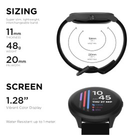 iTouch Sport 4 Smartwatch - Fitness Tracker, Heart Rate Monitor, Customizable Watch Face - Activity and Calorie Tracker - 100+ Sports Modes - Bluetooth Connectivity