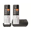 Gigaset Comfort 500A Duo Analogue Telephone, Silver/Black, 2 Handsets