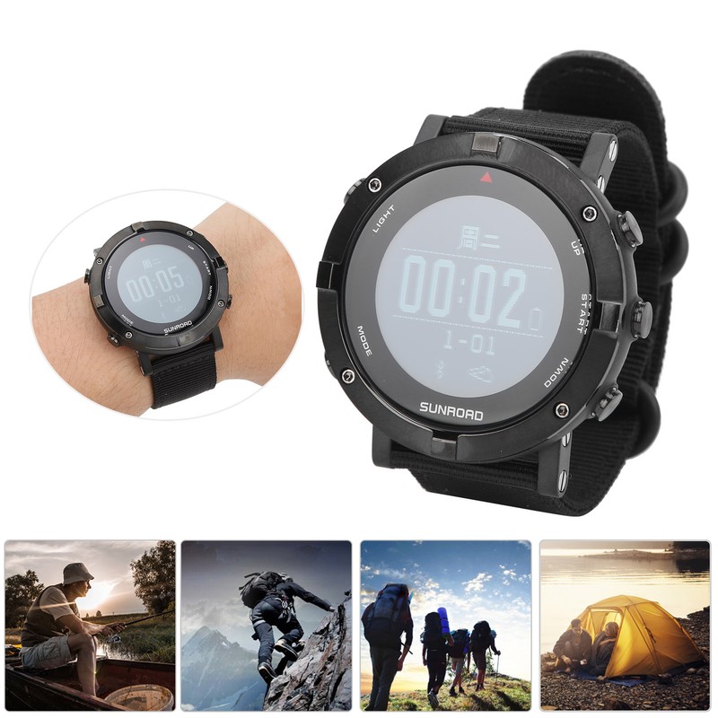 Men's Digital Sport Wristwatch GPS Running Swimming Watch with Compass