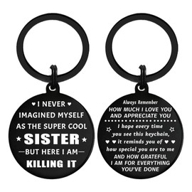 ABBNT Fun Sister Gifts - Sister Keyring – Sentimental Keychaint for Sister Birthday, Christmas