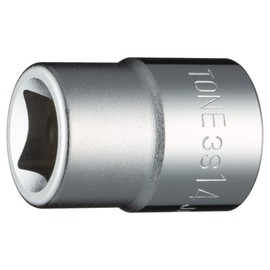 TONE Socket (6 Angle) 3S-14 Drive Angle 0.3 inch (9.5 mm) (3/8 mm), Double Side Width 0.6 inches (14 mm)
