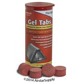 Condensate Pan Treatment Gel Tabs, 12 Pieces Good up to 3 Tons Replaces 4185-03