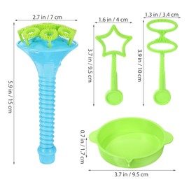 TOYANDONA Bubble Blowers, 3pcs Bubble Makers with Tray Bubble Wands for Kids Summer Outdoor Activity Party Favors