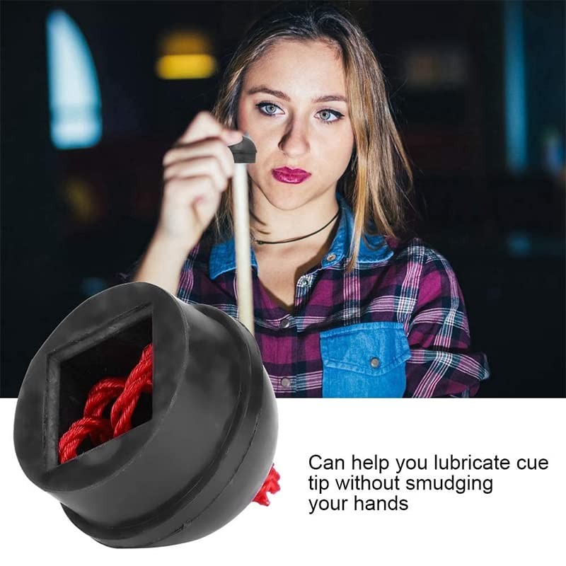 2Pcs Rubber Chalk Holder for Billiard Pool Snooker Table, Cue