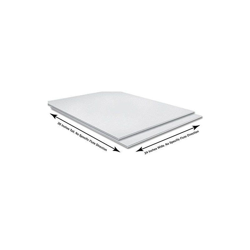 24" X 36" Coroplast Sign - 4mm - Blank White