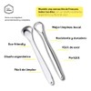 BEE VIBES Raspador de Lengua Acero Inoxidable 2 Piezas con