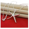 Collar Con Dije De Estrella De Mar En Plata Ley