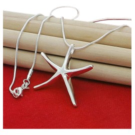 Collar Con Dije De Estrella De Mar En Plata Ley 925 Para Mujer Colgante Marino Plateada Color Plata Para Mar Playa Accesorios Mujeres Dama