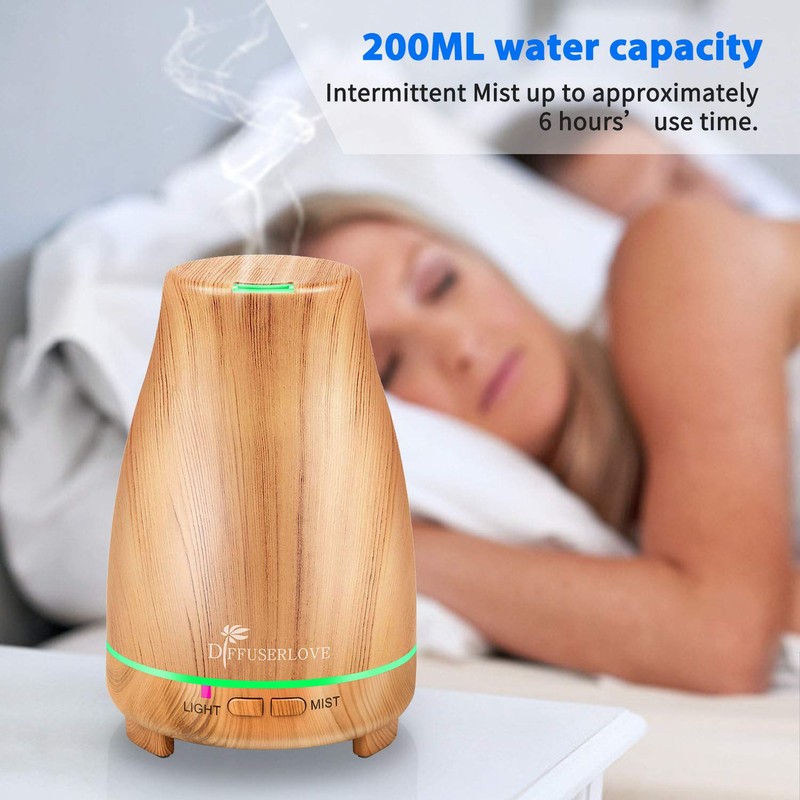 Diffuserlove Essential Oil Diffuser 200ML Aroma Diffuser Mist Humidifiers with