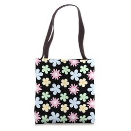 Cute Flowers Pattern N Colourful Aesthetic Summer Floral Tote Bag