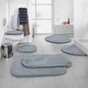 Erwin Müller Kefalonia Toilet Mat Non-Slip Grey Size 50 x