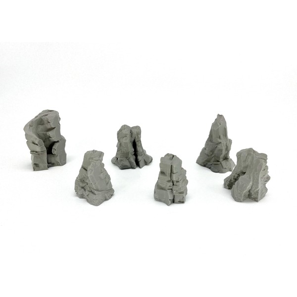 Vertical Stones (Set of 6) | Micro Dominions | RPG