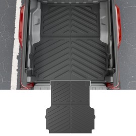 powoq Truck Bed Mat Compatible with 2020-2026 Jeep Gladiator JT Bed Mat All Weather TPE Truck Mat 5 FT Bed Liner Replacement for 2020-2023 2024 2025 2026 Jeep Gladiator Accessories