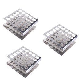 ULTECHNOVO 3pcs Vents z Shaped Test Tube Rack Holder Cavity Stand for School Laboratory Supplies Lightweight Convenient Tube Insertion View of Contents