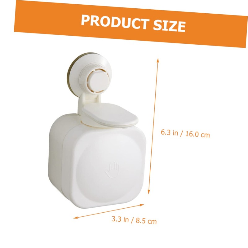 Alipis Wall Mounted Soap Dispenser Cup Easy Install Shampoo Wash