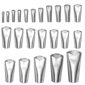 HARFINGTON 23pcs Caulking Finisher Kit Stainless Steel Caulk Nozzle Applicator Sealant Finishing Tool Kit for Bathroom Doors Windows
