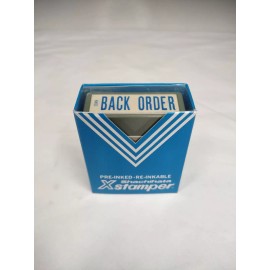 Xstamper Vintage Xstamper "BACK ORDER" Blue Ink Stock No. 1049