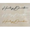 handscript Decal 2"x10" Moto Harley #2 (Right and Left) Piece