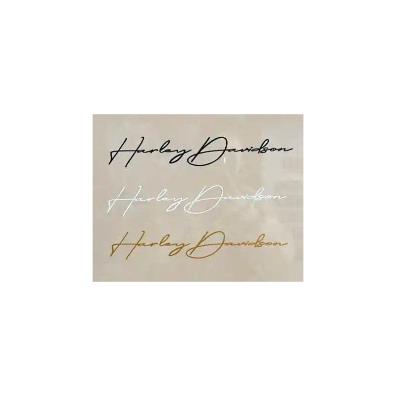 handscript Decal 2"x10" Moto Harley #2 (Right and Left) Piece