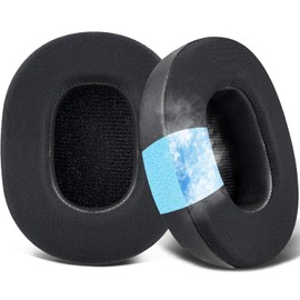 SOULWIT Kühlgel Ersatzpolster Ersatz Ohrpolster für Mpow H7 Bluetooth-Kopfhörer, Polster mit Ice Silk-Stoff, Geräuschisolierungsschaum