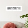 CafePress Brooklyn NYC Typographic Art Wall Decal 20x6 Wall Decal,