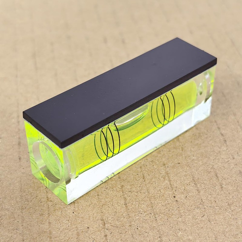 SIZIKJXGHWYI 2Pcs Square Bubble Spirit Levels with Magnetic Base 52x20x15mm