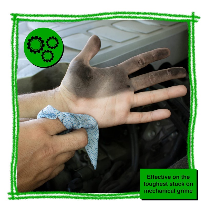 CE Tools Pro Tough Wipes with Scrubbing Beads, 50 Count