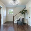 CLAIRDAI 20" Modern Crystal Chandelier, Flower Led Chandelier with K9