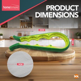 SOL Jar Opener for Weak Hands UK Bundled wth Gripper Pad Rubber Jar Opener Gripper Pad Easy Grip Jar and Bottle Opener Can Lid Remover Bottle and Jar Opener for Elderly Screw Top Jar Opener