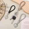 QfwdfcTrenz 3 Pcs Bling Rhinestone Keychain Wristlet, Crystal Phone Lanyard