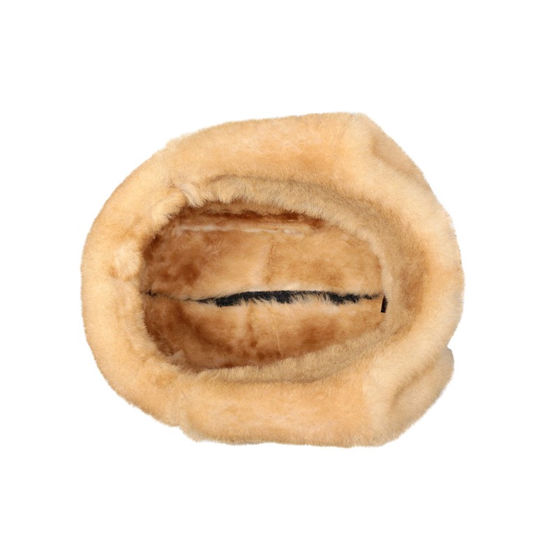 Zavelio Unisex Shearling Sheepskin Leather Aviator Russian Ushanka Trapper Winter
