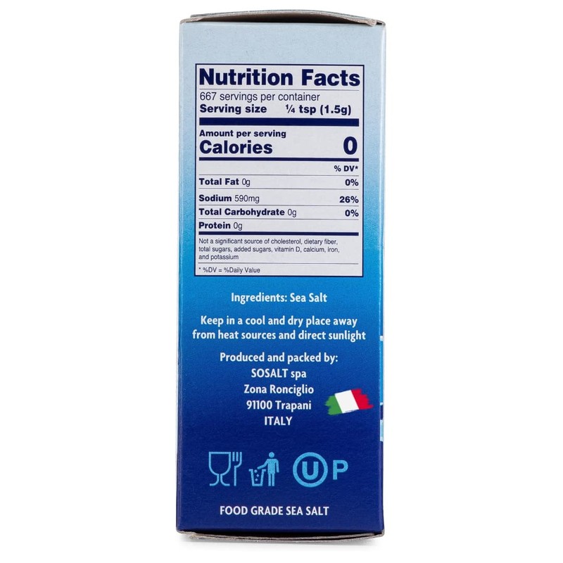 SOSALT DAL MARE DI TRAPANI Fine Natural Sea Salt, 1