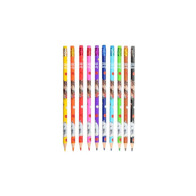 Depesche Miss Melody 13369 Colouring Pencils Set with 10 Colours