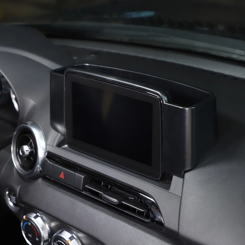 e-power-auto-Trim Dashboard Storage Box Center Console Organizer For 2016-24 Mazda