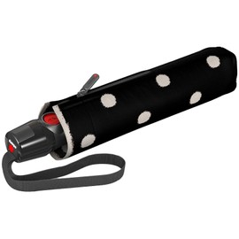 Knirps T.200 Duomatic Dot Art Pocket Umbrella Black
