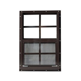 Shed Window 14x21 - Vertical Slider with Tempered Glass & Bug Screen