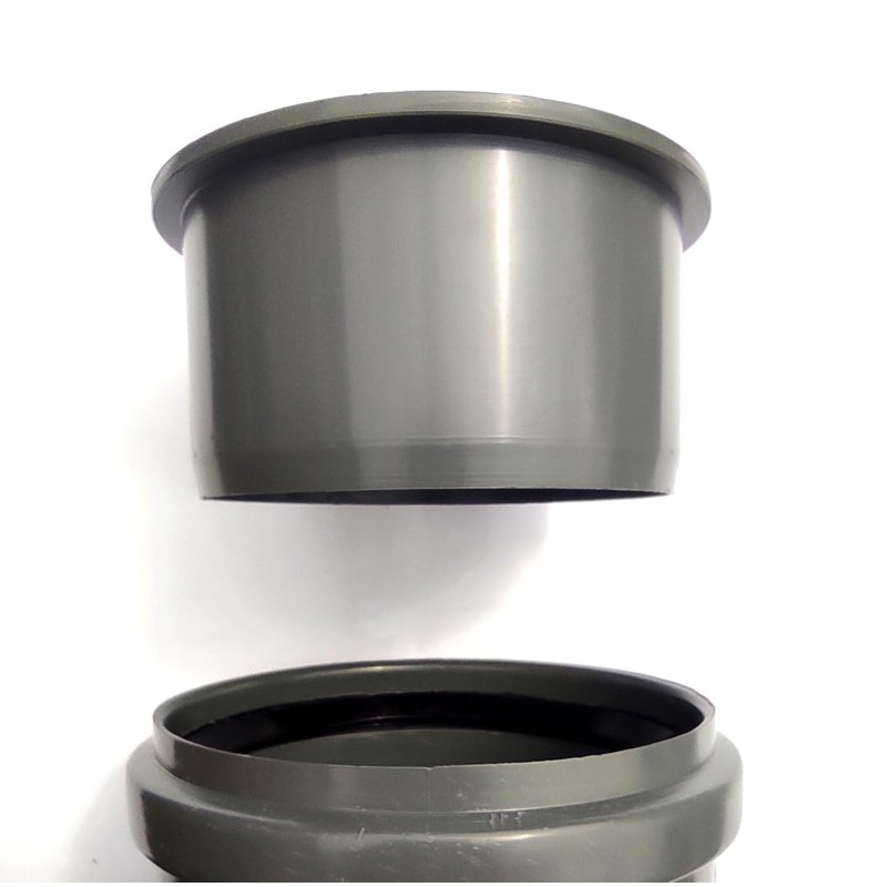 PVC Soil Pipe Cap Plug End Stop 110mm Inlet Grey