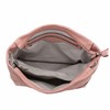 Hobo Shoulder Bag with Big Snap Hook Hardware (Pink)