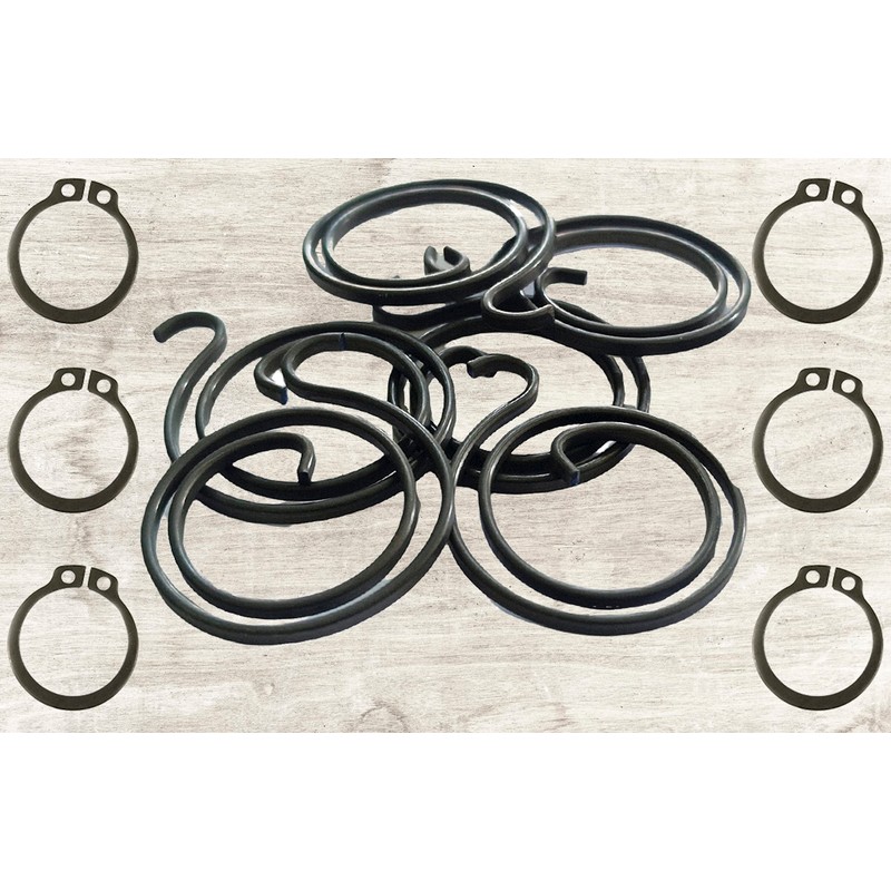 6 Door Handle Springs (2-Turn Coil, 2mm Thick, Black Zinc