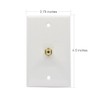 BOPLAT RCA Wall Plate 2 Port Female to Female -