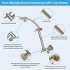 Hibbent All Metal Upgraded 16 Inch Shower Head Extension Arm