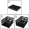 Fiazony 3-Pack 32 L Collapsible Crates, Plastic Folding Storage Crates