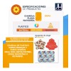 J.H. Company Charola Plana Navideña De Plastico Decorativa Cocina Postres
