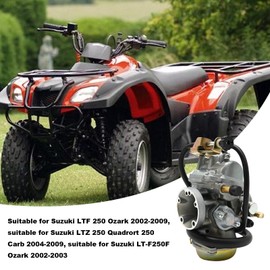13200-05G01 Carburetor Replacement for Suzuki LT-F250 Ozark 2002-2009, LT-F250F Ozark 2002-2003, Quad Sport LTZ250 2004-2009