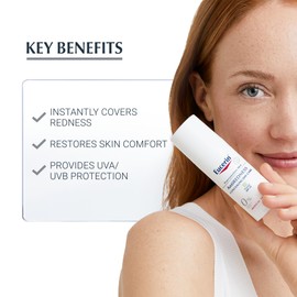 Eucerin Eucerin AntiRedness Concealing Day Cream SPF 25 50ml, Tinted Moisturiser for Hypersensitive Skin, Redness-Reducing Tinted SPF, Instant Soothing and Long-Lasting Skin Tint
