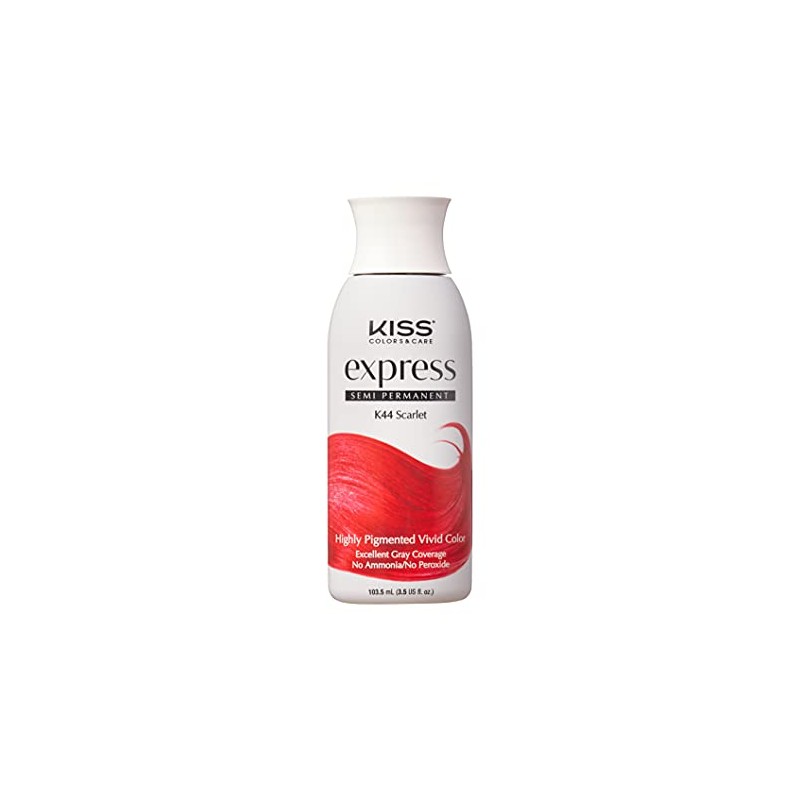 Kiss Express Color #K44 Semi-Permanent Scarlet 3.5 Ounce (100ml)