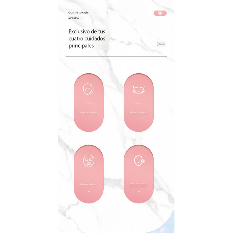 Microcorriente Lifting Antiarrugas Y Adelgazamiento Y Gel Rosa