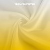Ombre Yellow Shower Curtains for Bathroom Polyester Fabric Bathroom Curtain