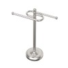 Gatco 1547 Counter Top S Style Towel Holder, Satin Nickel