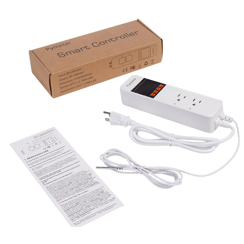 Pymeter Attic Fan Thermostat Controller Temperature Switch Plug Outlet for